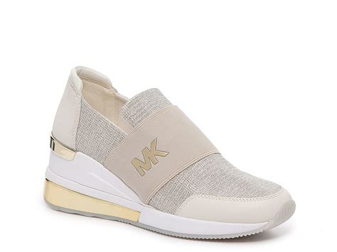 michael kors pull on sneakers|michael kors wedge sneakers.